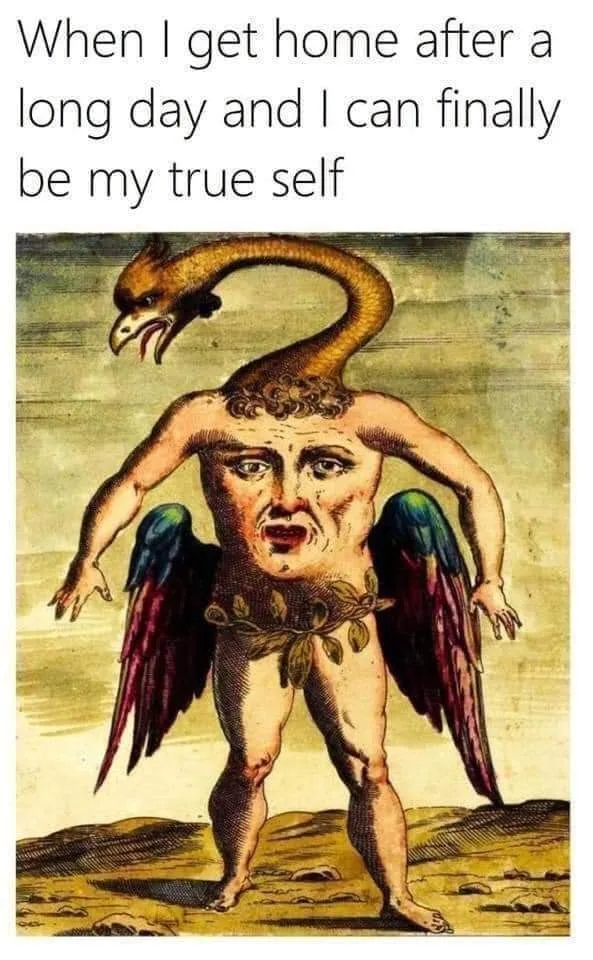being yourself meme