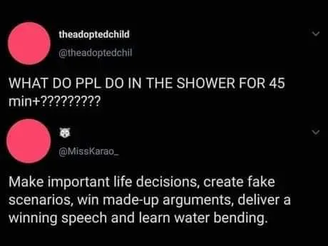 showering meme