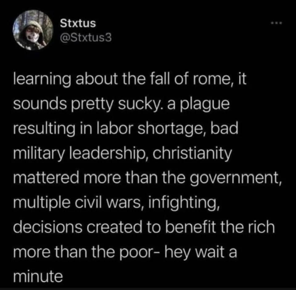 fall of Rome meme
