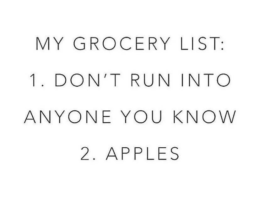 grocery list meme