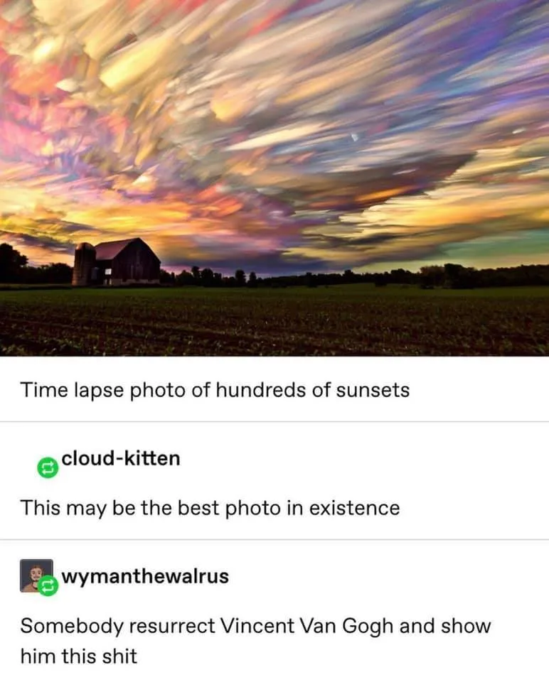 sunset meme