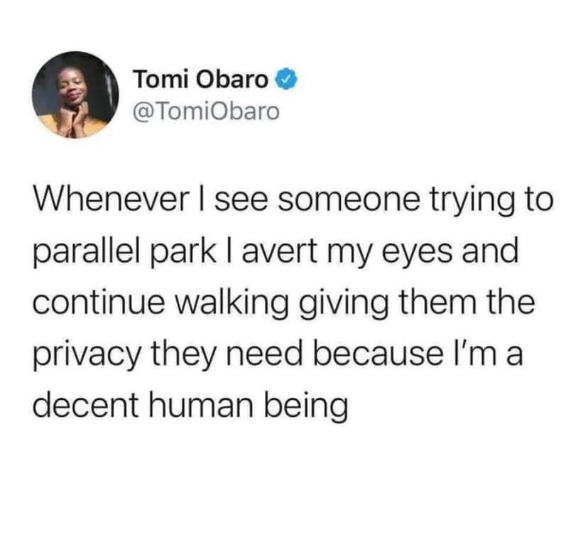 parallel parking meme