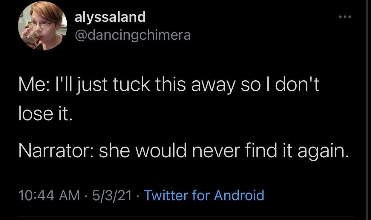 losing things meme