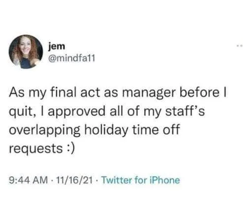 quitting meme