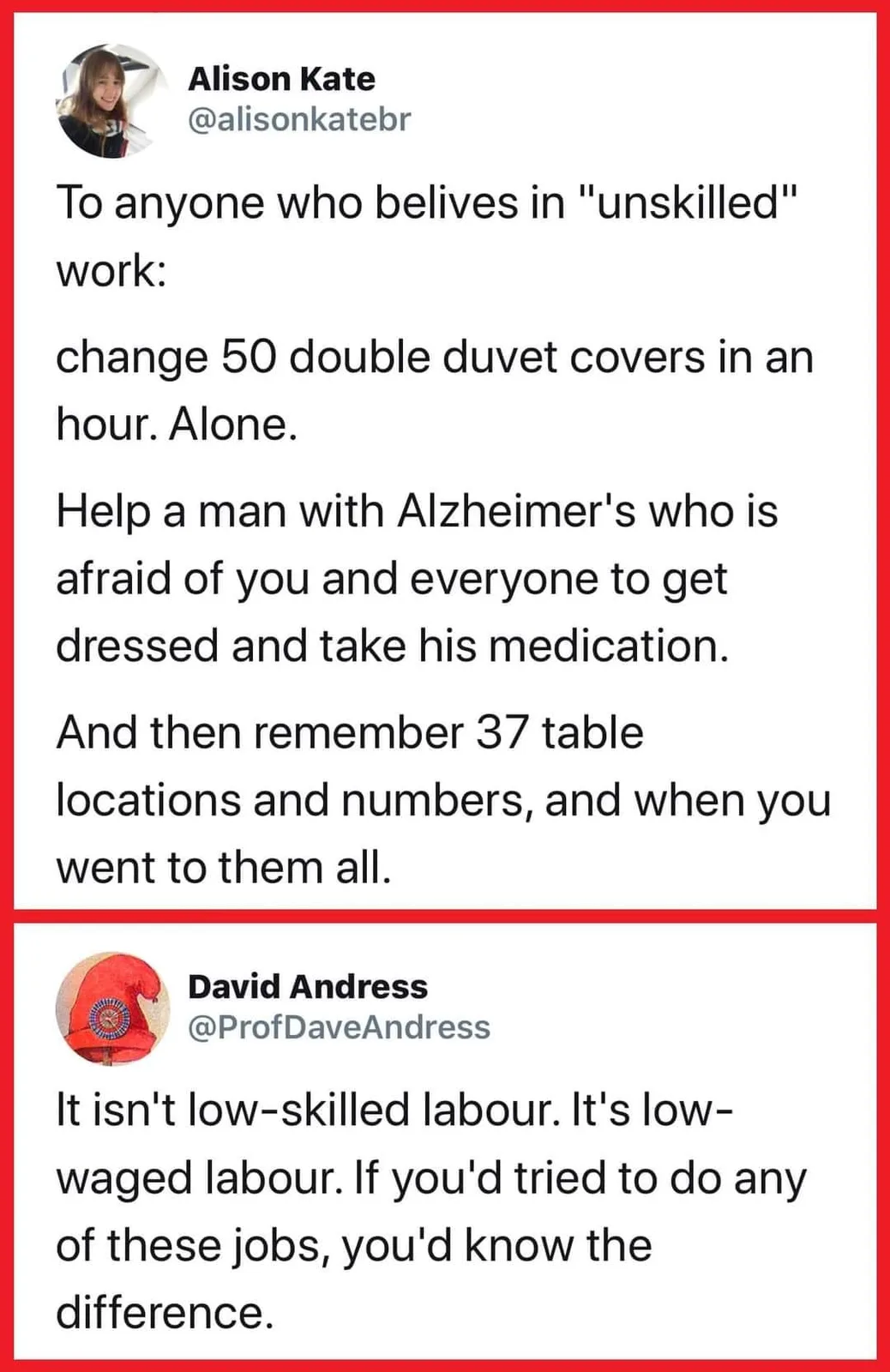 unskilled work meme