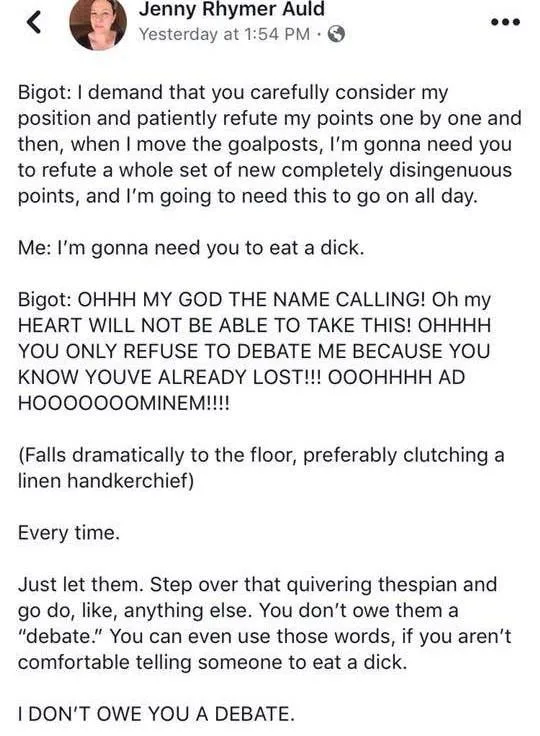 arguing online meme
