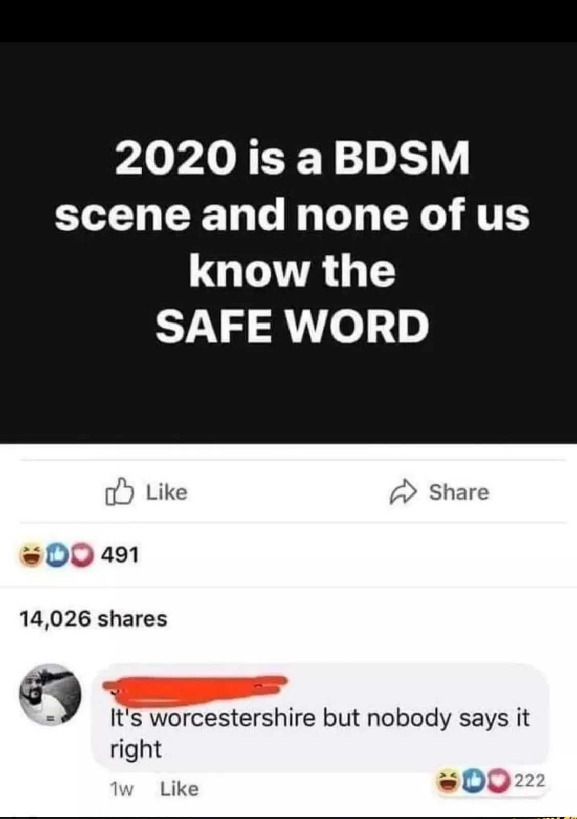 Worcestershire sauce meme