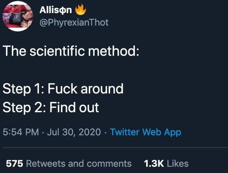 scientific method meme