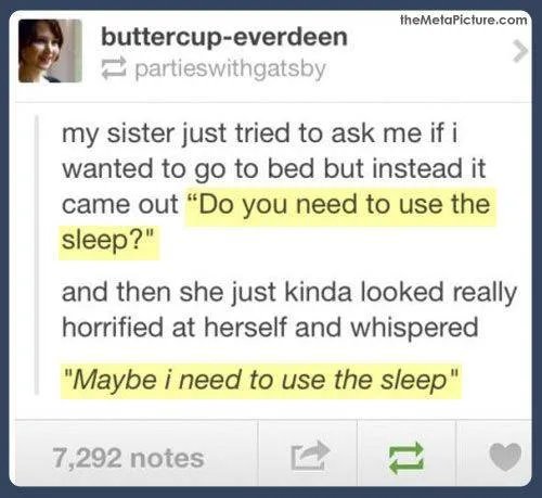 going to bed meme