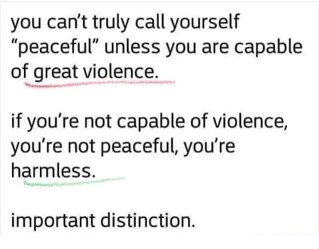 pacifism meme