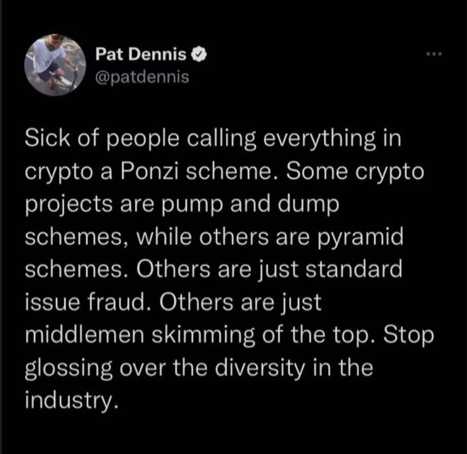 Ponzi scheme meme