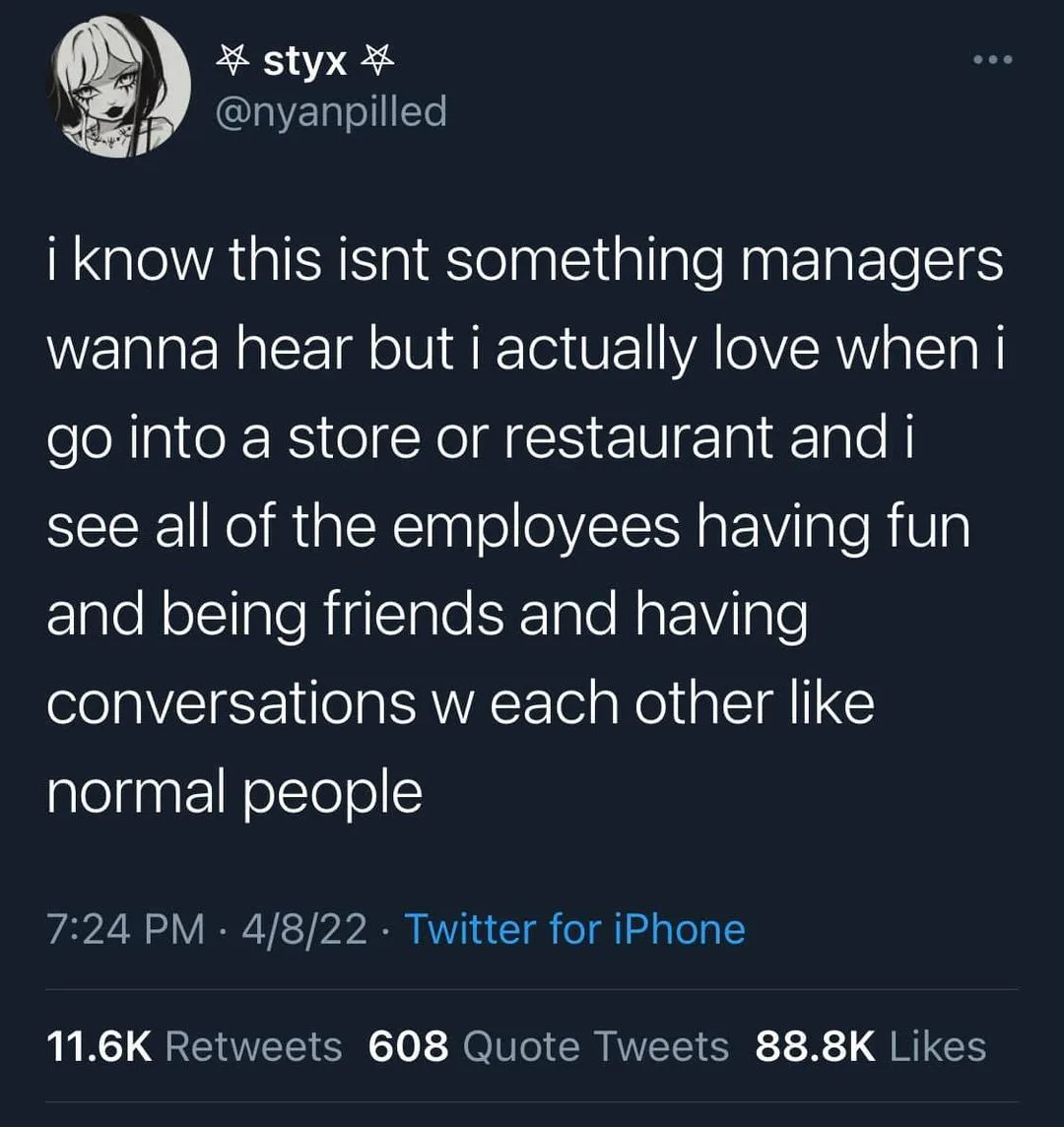retail work meme