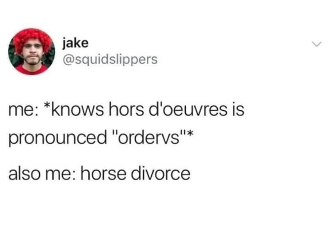 hors d'oeuvre meme