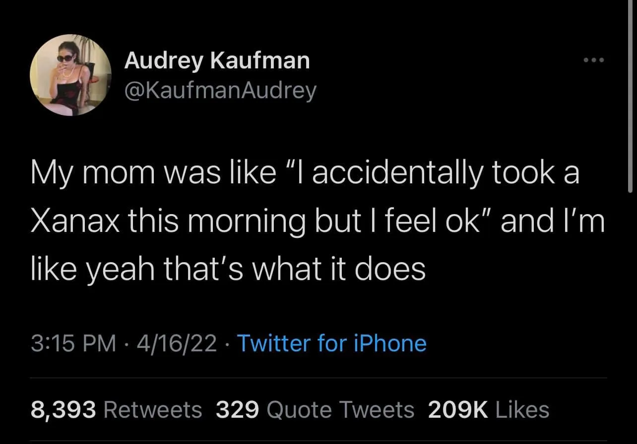 Xanax meme