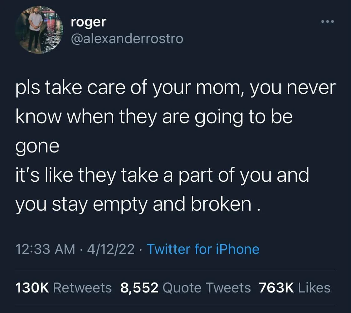 death of a parent meme
