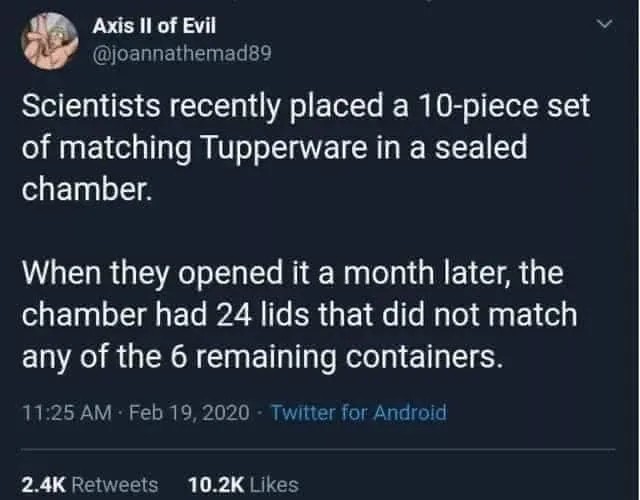 Tupperware meme