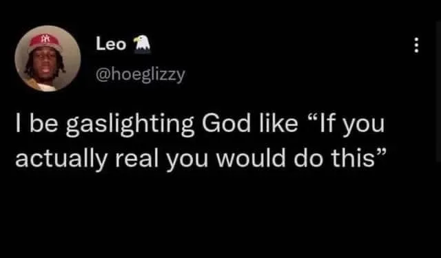 belief in god meme