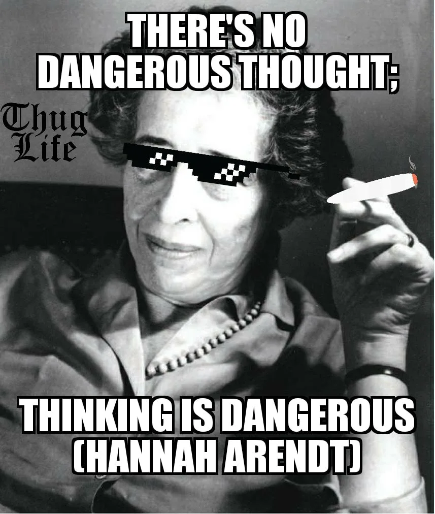 Hannah Arendt meme