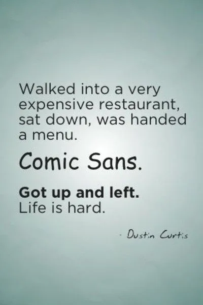 typography meme