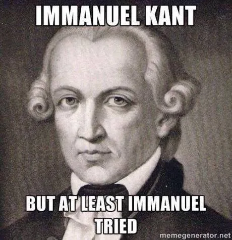 Immanuel Kant meme
