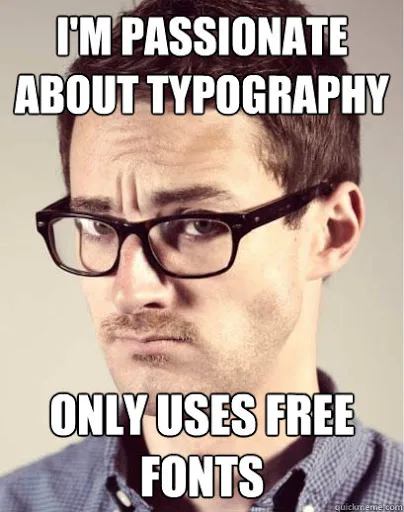 typography meme