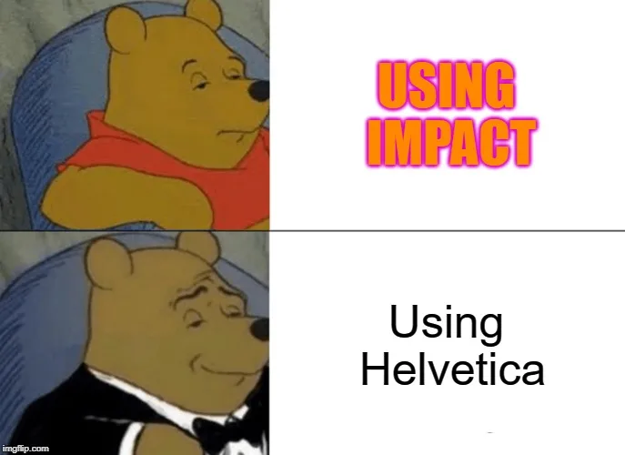 typography meme