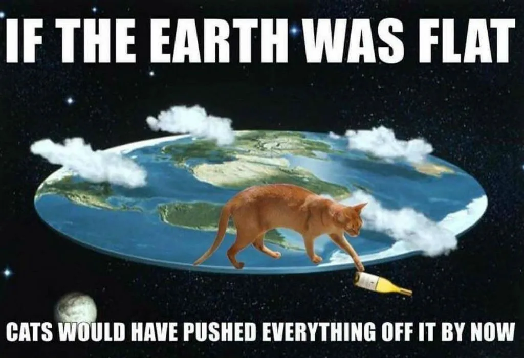 flat earth meme