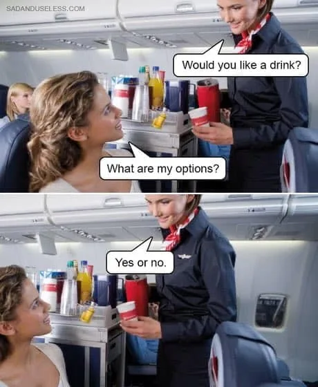 airplane food meme